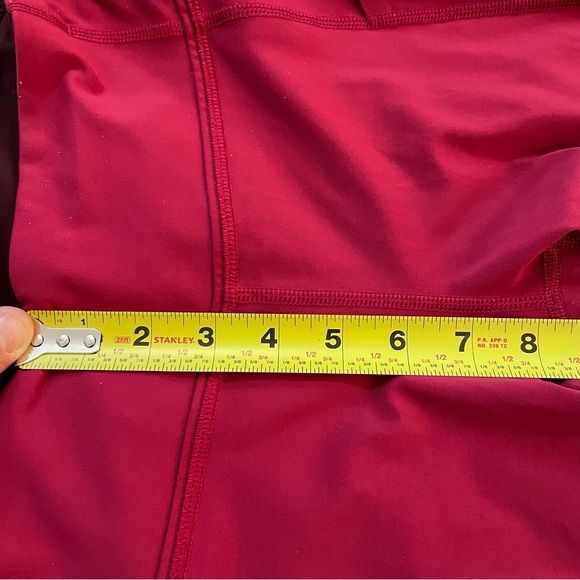 Lululemon Fast Free Cropped Tight 25 x 21 Women’s Size 4 Red Pocket Leggings - Picture 8 of 12